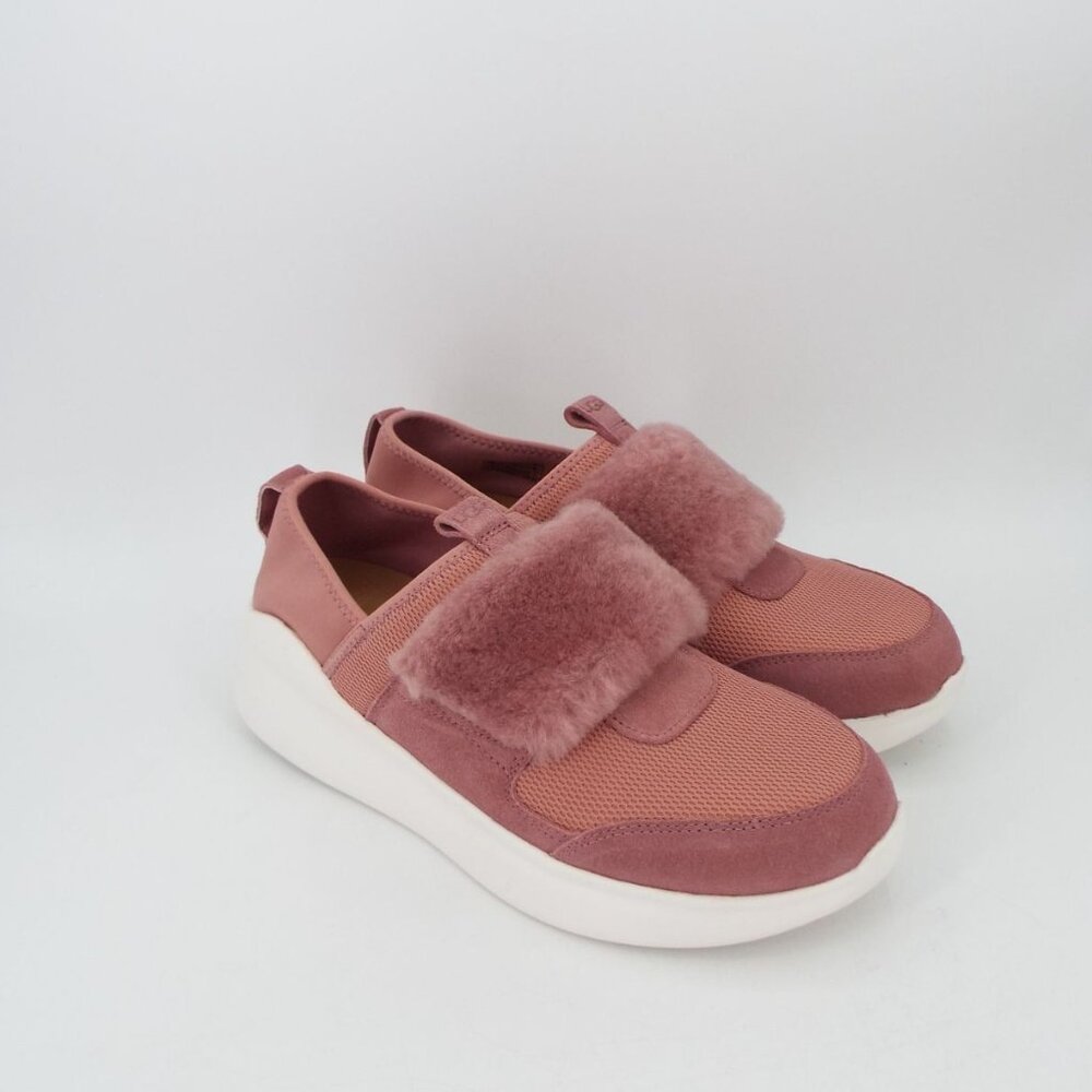 UGG Pico 1101012 Pink Suede Sheepskin Sneakers Size 9 NEW